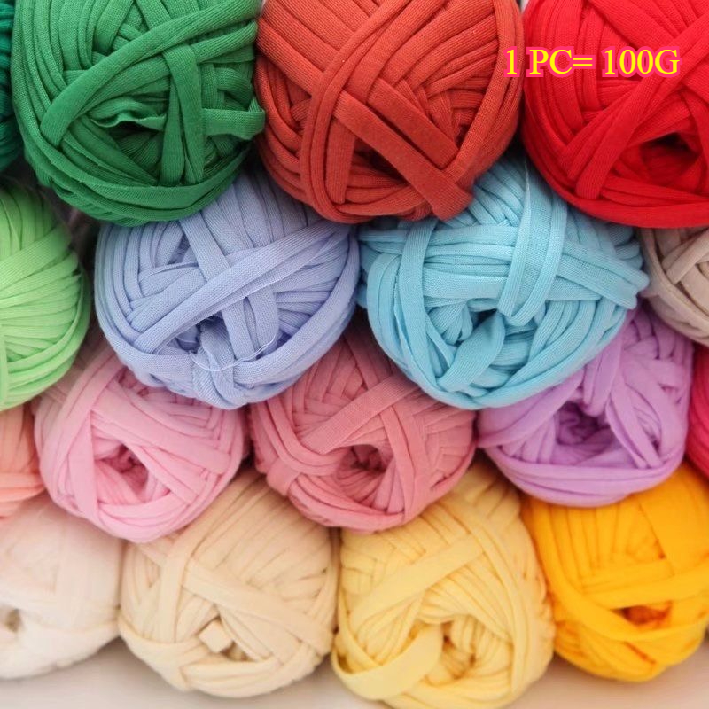 100g T Shirt Knitting Yarn For - Crochet Bag Raffia recension och pris