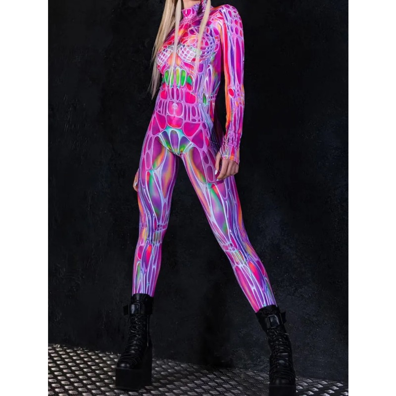 2026 Women Cosplay Fashion Lon - Romper Floral Print recension och pris