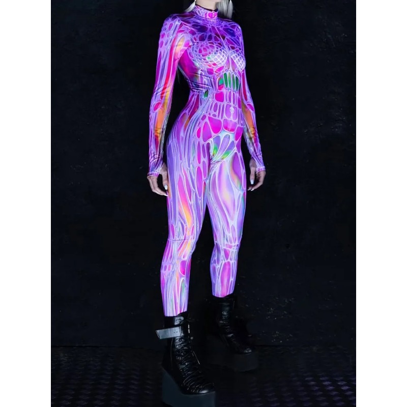 2026 Women Cosplay Fashion Lon - Romper Floral Print recension och pris