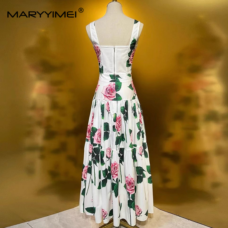 MARYYIMEI Floral-Print Pleated - Romper Floral Print recension och pris