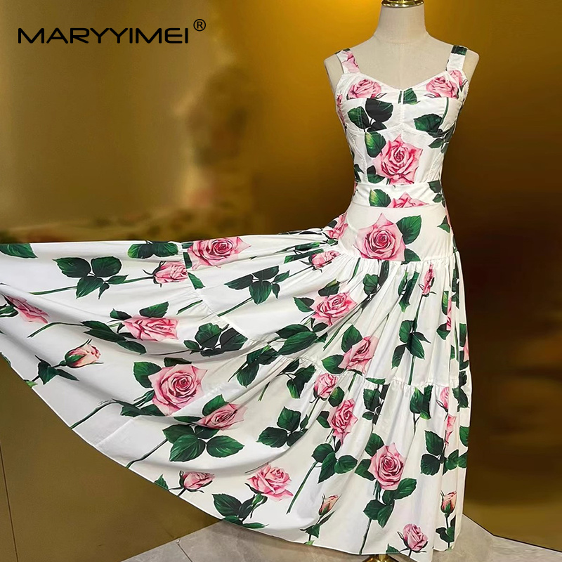 MARYYIMEI Floral-Print Pleated - Romper Floral Print recension och pris