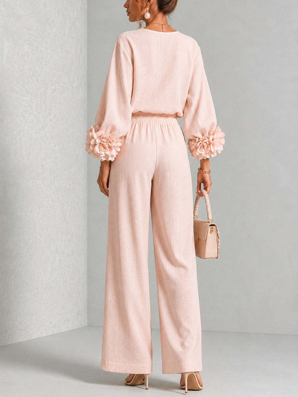 Women 2 Piece Linen Outfit O N - Linen Pant Wide recension och pris